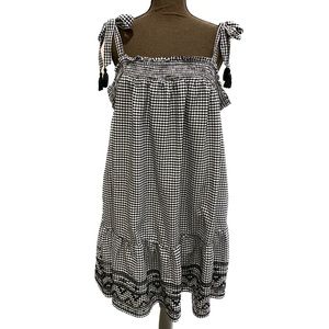 Old Navy Black and White Gingham Mini Dress